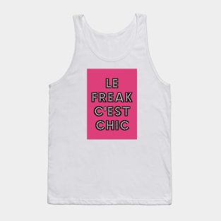 Le Freak C'est Chic Bright Pink Tank Top